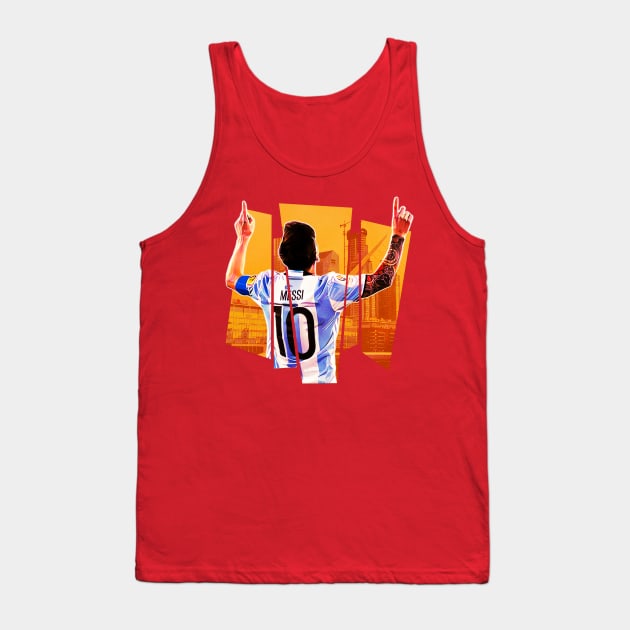 Iconic lionel messi celebration Tank Top by BAJAJU